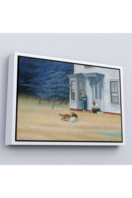 Ahşap Çerçeveli Edward Hopper - Cape Cod Akşamı Tablo-7061