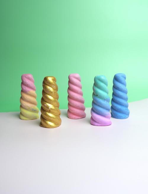 5'li Renkli Yumuşak Unicorn Tebeşir Seti