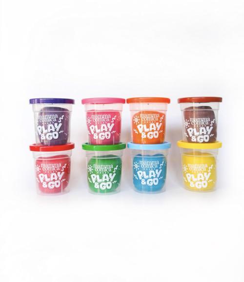 Play & Go 8 li Doğal Oyun Hamuru Seti (8 Renk X 75 gr)