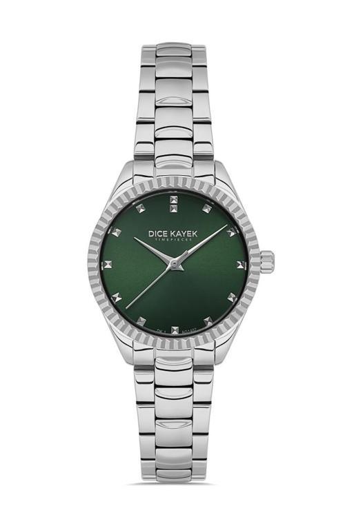 DK.1.AG1402.02 Çelik Kordon Çelik Kasa 5 ATM Suya Dayanıklı Metalik Renk Kadın Kol Saati