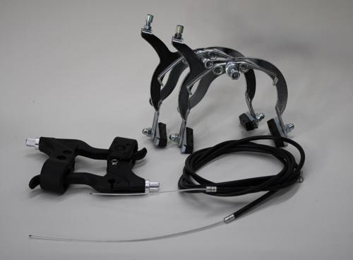 BİSİKLET MENGENE FREN TAKIMI BMX KROM KOMPLE SET