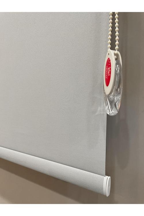 Kalın Mat (Açık Gri) Renk Yüksek Kalite Stor Perde Alüminyum Kasa Boru