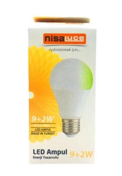 9+2w E27 Beyaz-yeşil Led Ampul