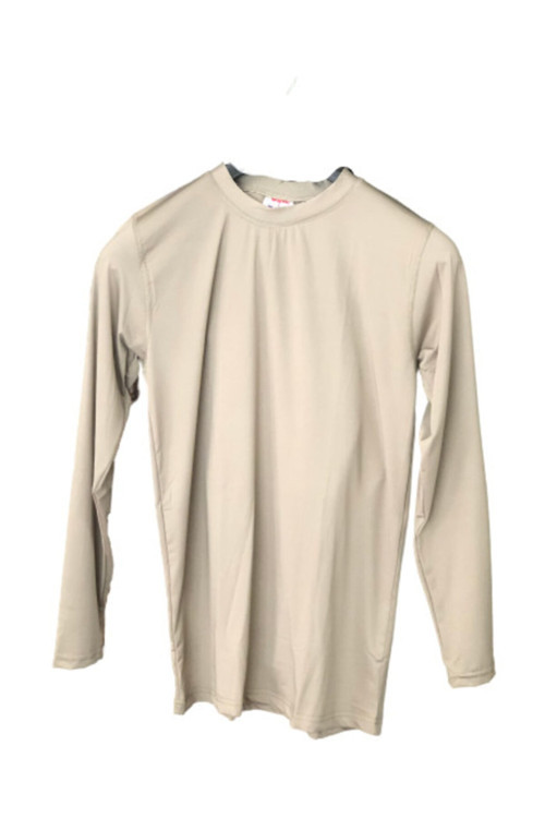 Erkek Bej Askeri Mikrofiber Termal Fanila Uzun Kollu İçlik