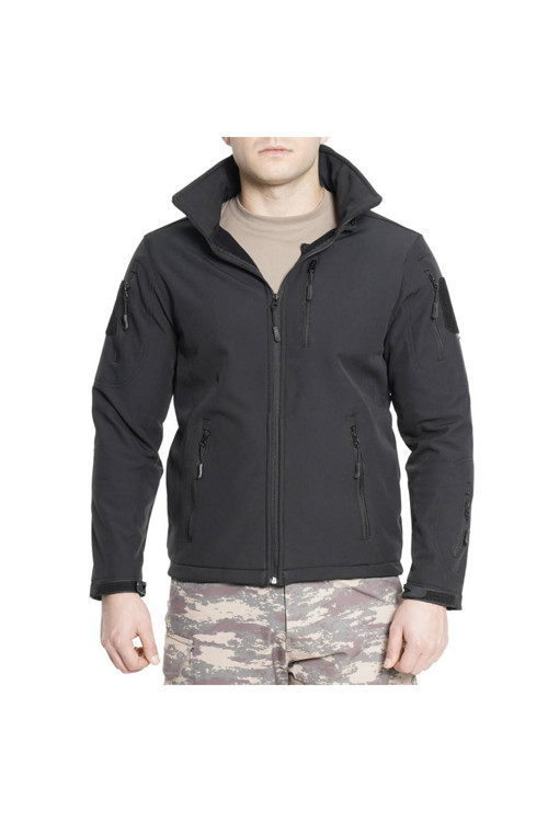 Softshell Yağmur Geçirmez Mont Siyah