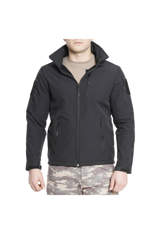 Softshell Yağmur Geçirmez Mont Siyah