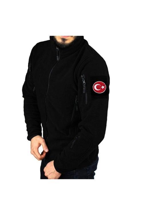 AZHEK Askeri Tip Siyah Taktikal Polar Mont