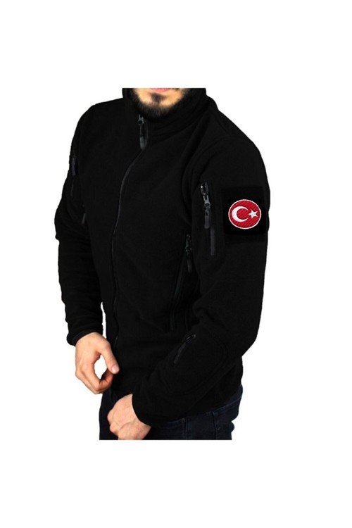 AZHEK Askeri Tip Siyah Taktikal Polar Mont
