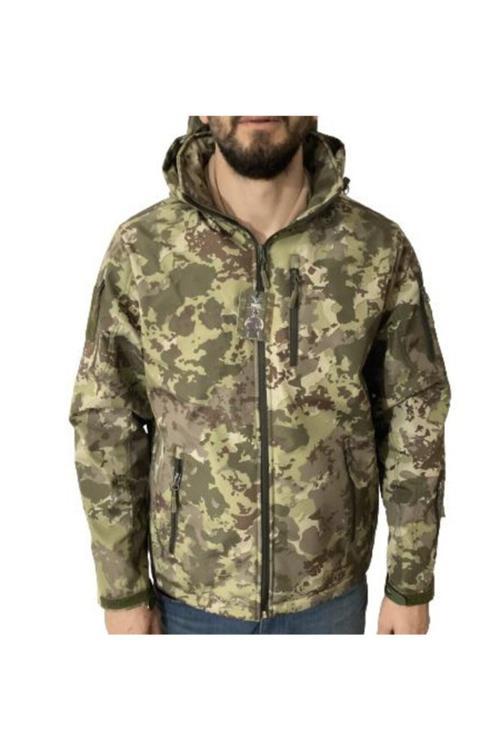 Vogel Softshell Yağmur Ve Rüzgar Geçirmez TSK Kamuflaj Mont