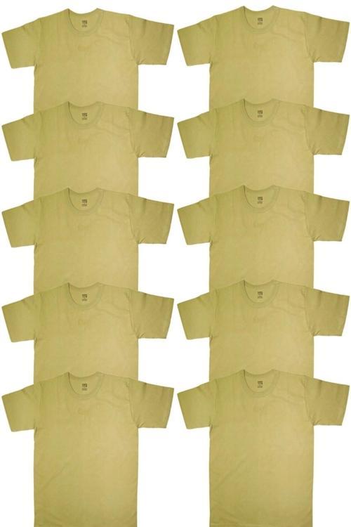 AZHEK Bedelli Asker Fanilası 10Lu Yeni Haki Renk