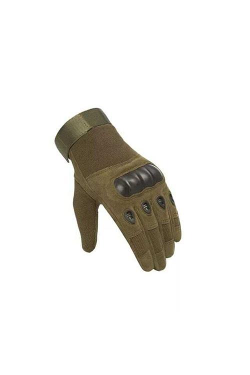 AZHEK  Yeşil Uzun Parmak Kemikli Taktik Eldiven