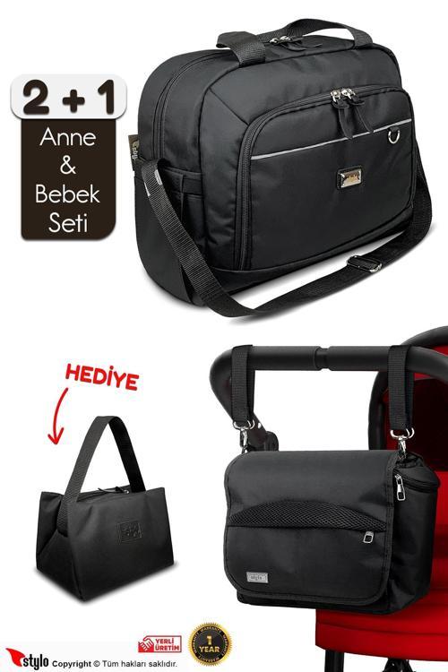 X Pro Stroller Bebek Arabası Çantası+Urban Anne Bebek Bakım Omuz Çantası Termos Çanta Hediyeli