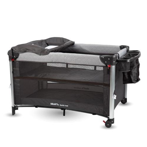 Quick Fold Anne Yanı Oyun Parkı 70x110 cm Açık Gri