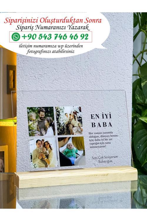 Babaya Özel Tasarımlı Pleksi, Doğum Günü, Babalar Günü Hediyesi
