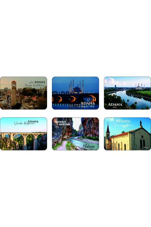 Buzdolabı Magneti - Adana - Ahşap Magnet Akdeniz Bölgesi