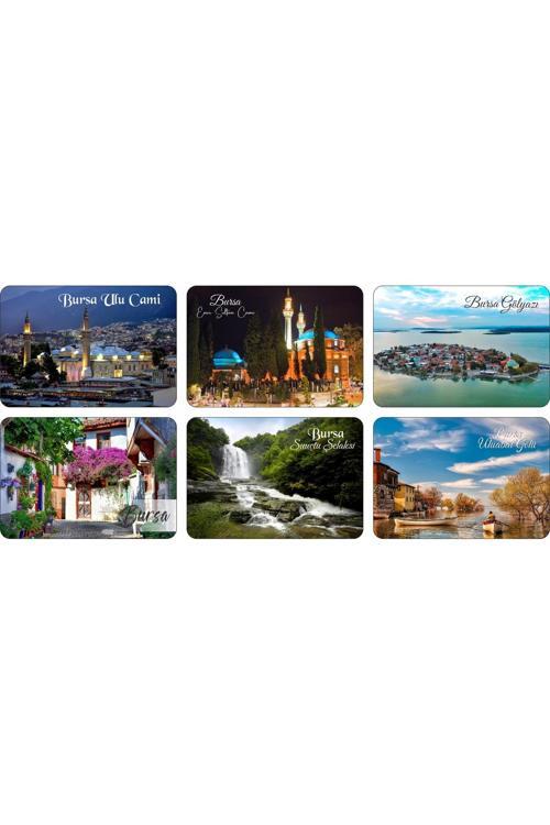 Buzdolabı Magneti - Bursa - Ahşap Magnet Marmara Bölgesi