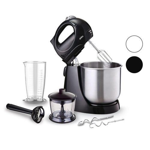 INOX TASLI MİKSER - BLENDER SETİ 5 KADEME HIZ+TURBO HAMUR YOĞURMA+ KASE 300W600ML HAZNE700ML ÖLÇÜ KABI SMX-2731 (5060)
