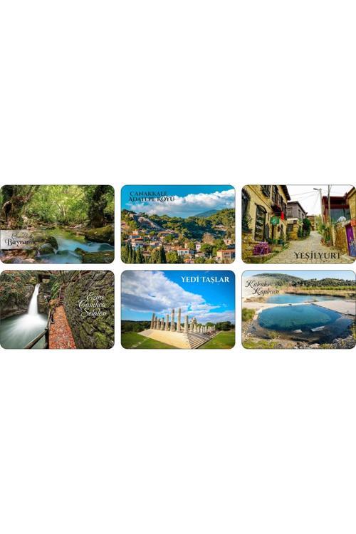 Buzdolabı Magneti - Çanakkale - Ahşap Magnet Marmara Bölgesi