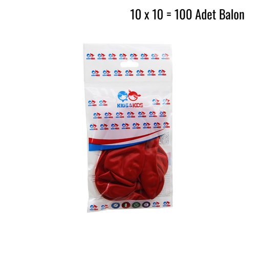 KIRMIZI 100PCS BALON G-90A (5060)
