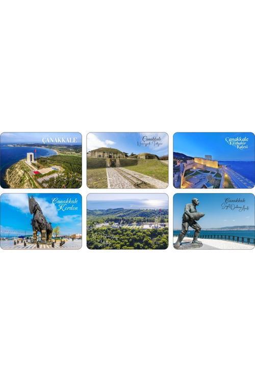 Buzdolabı Magneti - Çanakkale - Ahşap Magnet Marmara Bölgesi