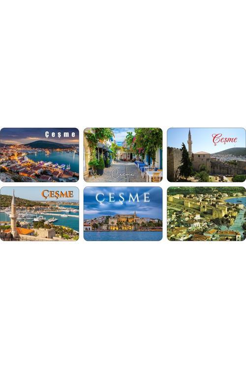 Buzdolabı Magneti - Çeşme - Ahşap Magnet Ege Bölgesi