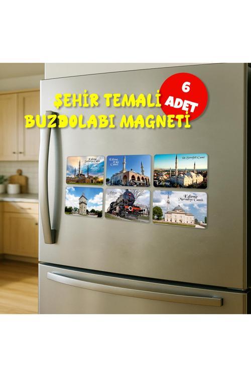 Buzdolabı Magneti - Edirne - Ahşap Magnet Marmara Bölgesi