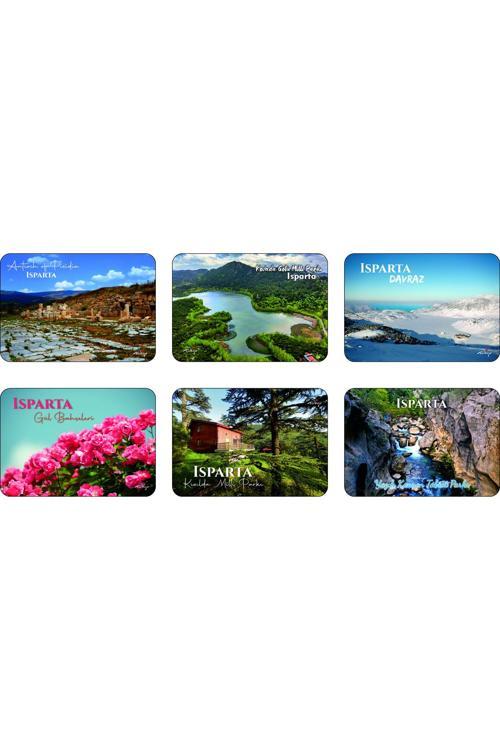 Buzdolabı Magneti - Isparta- Ahşap Magnet Akdeniz Bölgesi