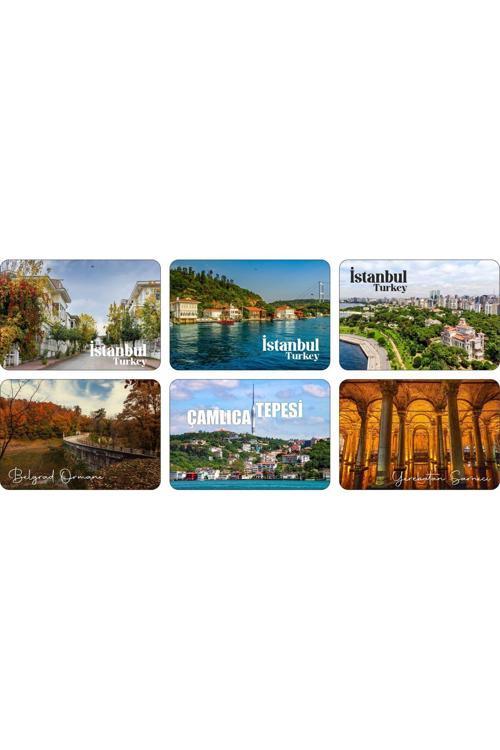 Buzdolabı Magneti - İstanbul - Ahşap Magnet Marmara Bölgesi