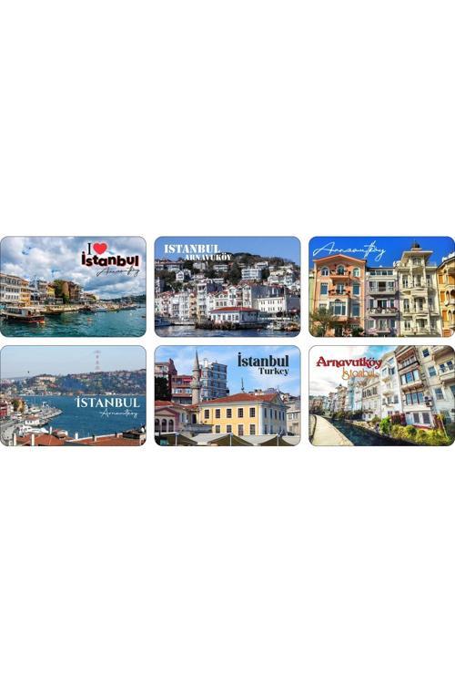 Buzdolabı Magneti - İstanbul Arnavutköy - Ahşap Magnet Marmara Bölgesi