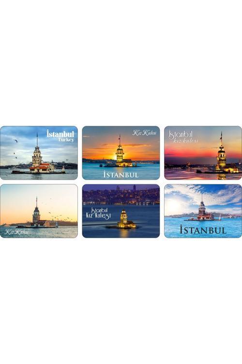 Buzdolabı Magneti - İstanbul Kız Kulesi - Ahşap Magnet Marmara Bölgesi