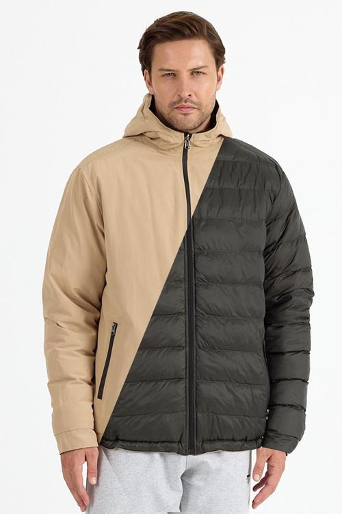 BRELIS Erkek Çift Taraflı Bej Mont & Kaban