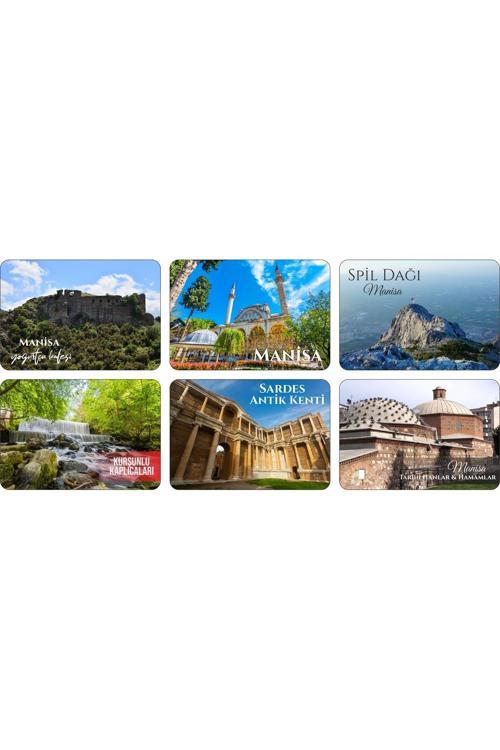 Buzdolabı Magneti - Manisa - Ahşap Magnet Ege Bölgesi