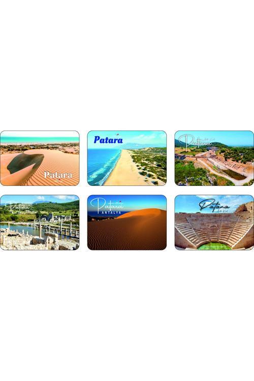 Buzdolabı Magneti - Patara- Ahşap Magnet Akdeniz Bölgesi