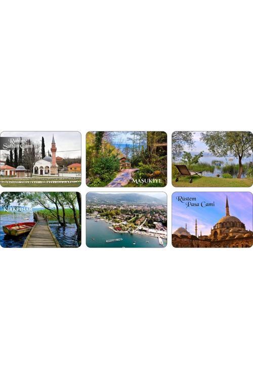 Buzdolabı Magneti - Sapanca - Ahşap Magnet Marmara Bölgesi