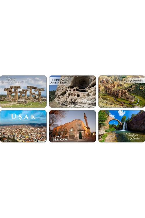 Buzdolabı Magneti - Uşak - Ahşap Magnet Ege Bölgesi