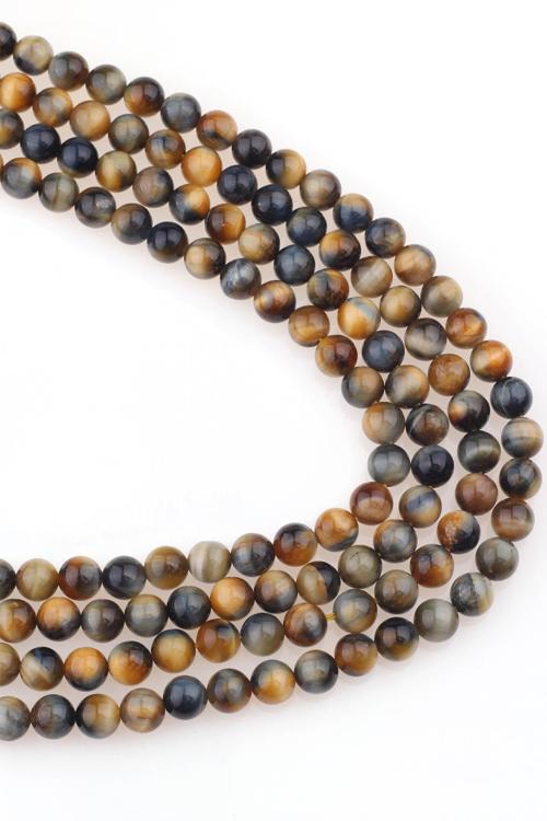 8 MM Renkli Kaplangözü Taşı Dizi - DZ3931