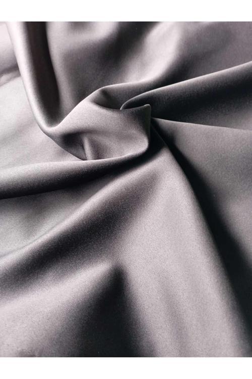 Blackout Karartma Güneşlik Fon Perde Pilesiz (Düz Dikim) Ekstraforlu - Koyu Gri / Antrasit