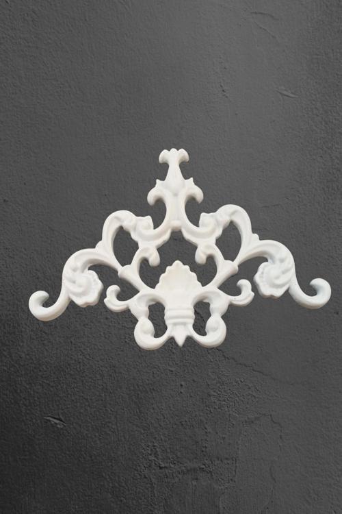 Dekoratif Poliüretan Tavan-Duvar-Kapı-Mobilya Köşe Motifi (27X18 Cm)