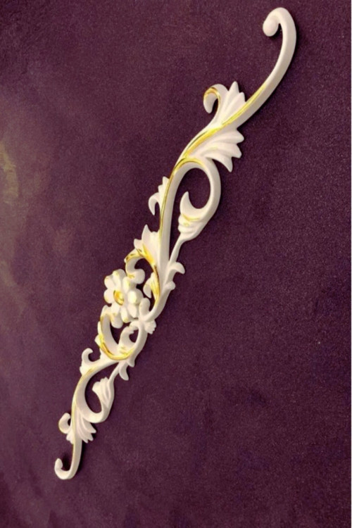 Dekoratif Poliüretan Tavan-Duvar-Mobilya -Dekor-Kapı Papatya Motif (10 Cm X 65 Cm)