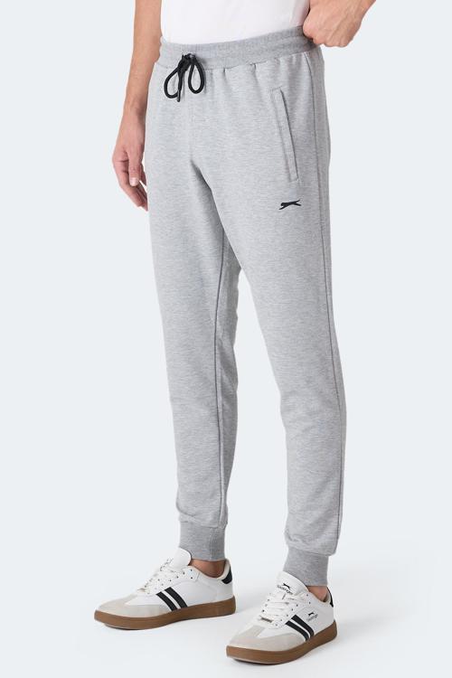 FRENZY Erkek Fermuar Cepli Gri Eşofman Altı