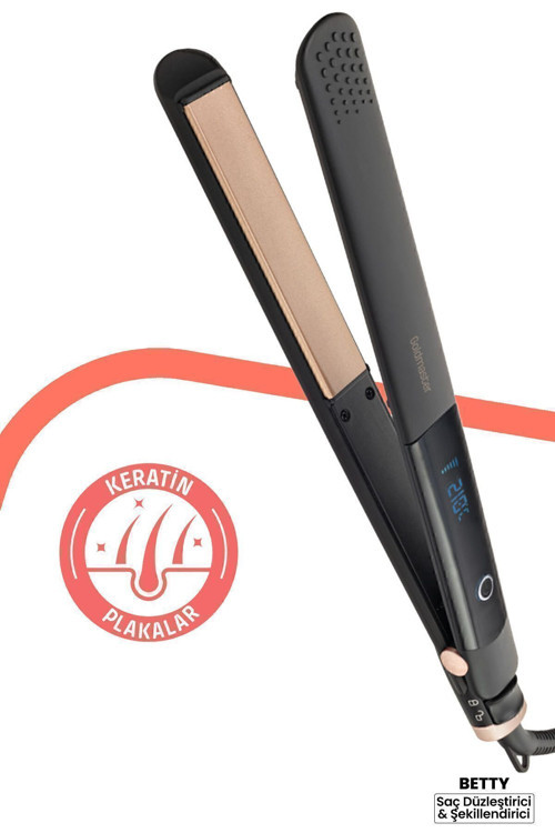 Betty Seramik Keratin Kaplı Plaka Lcd Ekranlı Iyonik Fonksiyonlu Saç Düzleştirici