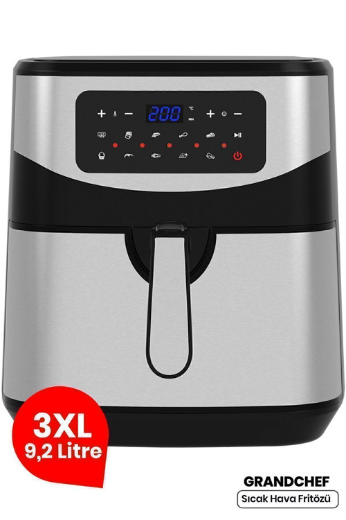 Grandchef 9.2 Litre Dokunmatik Airfryer Yağsız Sıcak Hava Fritözü
