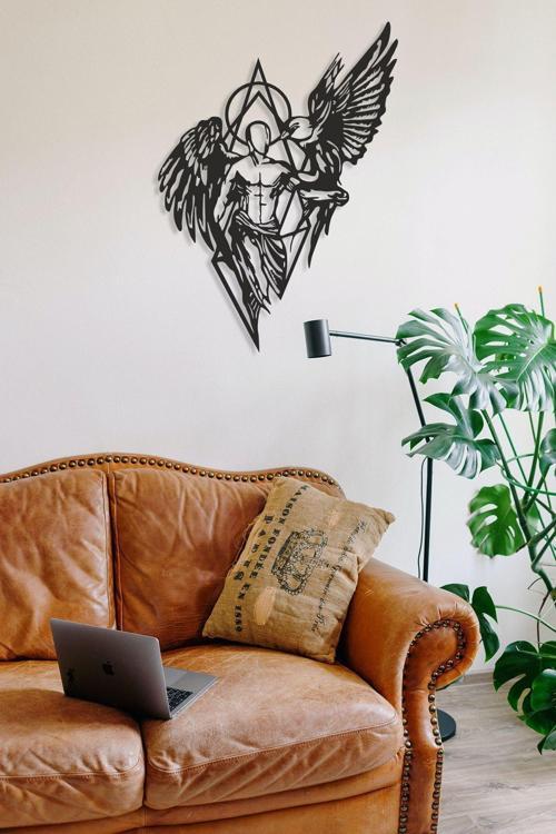 Angel Melek Mdf Duvar Dekorasyon Lazer Kesim 43X30 Cm