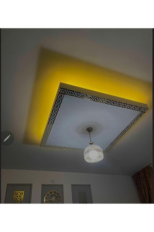 Bordür Ayna 20'Li Gold Pleksi Her Biri 8X7 Cm Duvar Dekorasyon Lazer Kesim