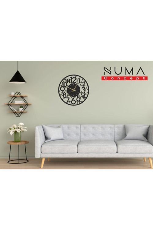 Dekoratif Çerçeveli Duvar Saati Mdf Duvar Dekorasyon Lazer Kesim 32X32 Cm