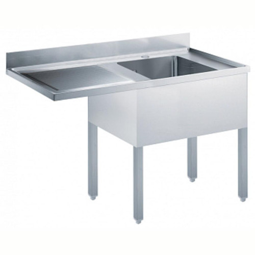 Professional Tek Evyeli Tezgah 600x500 Mm, Damlalığı Solda - 1400 Mm NSBD1417L