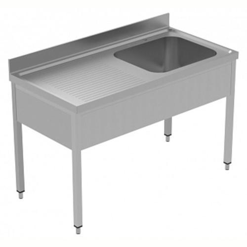 Tek Evyeli Tezgah, Evyesi 600x500 Mm, Damlalığı Solda - 1400 Mm, Plus GLG1416SXE