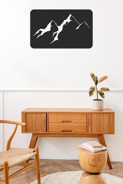 Sıerra Dağ Ahşap Mdf Duvar Dekorasyon Ürünü 30X48 Cm