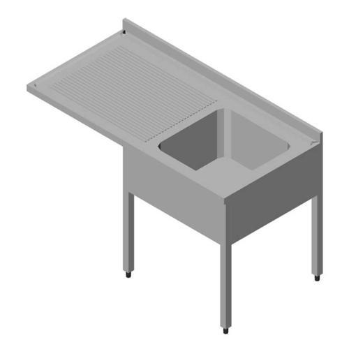 Bulaşık Makinası Üstü Evyeli Tezgah 1g/1d Sol Demonte 140x70 Cm
