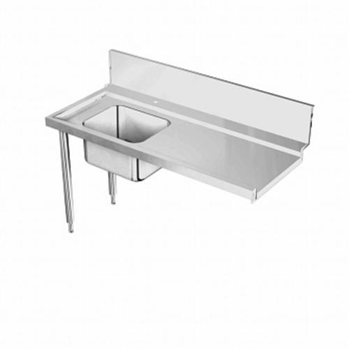 Konveyörlü Tip Bulaşık Makineleri İçin 600x500 Mm Evyeli Ön Yıkama Tezgahı, Soldan>sağa, 1600 Mm BHRPT6B16L